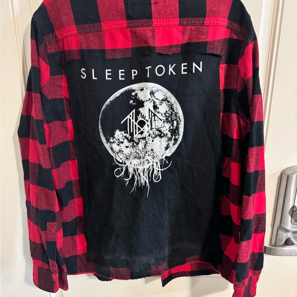 Red and Black Plaid Sleep Token Shirt
